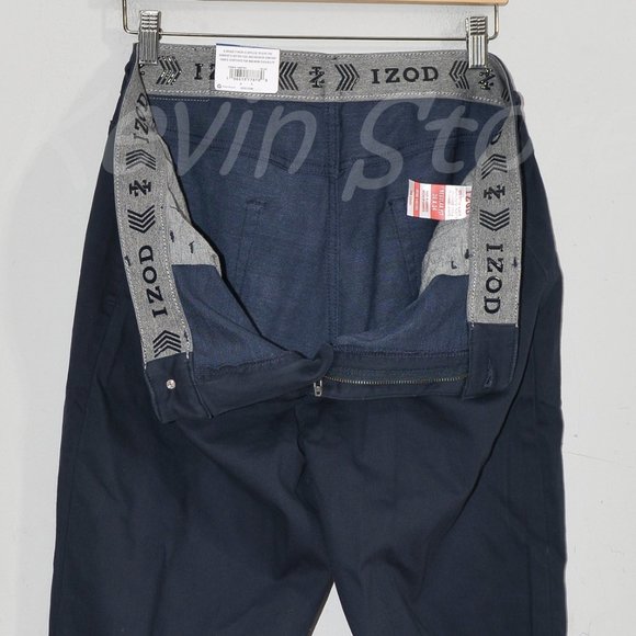 Blue Izod Men's Stretch 5 Pocket Regular Fit Jeans - Picture 5 of 8